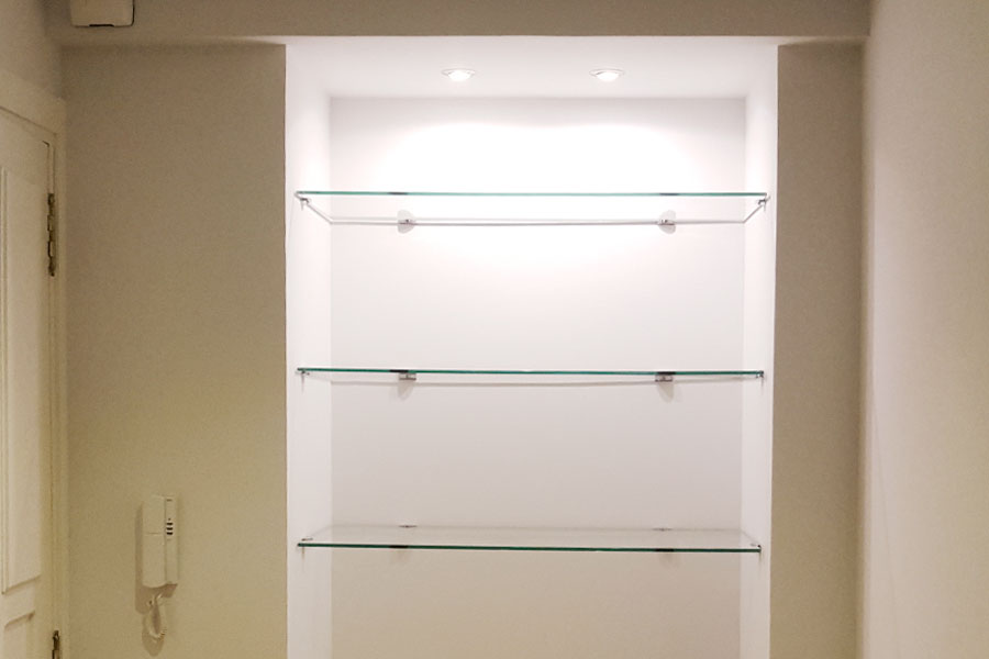 Baldas de cristal a medida para el hogar - Vidrio Panel